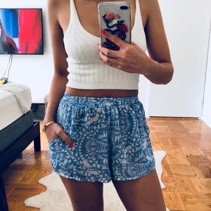 LF chiffon patterned shorts